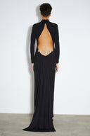 Frida Black Backless Maxi Dress