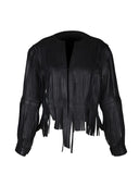 Ayla Leather Jacket Black