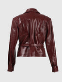 Damian Leather Jacket Burgundy