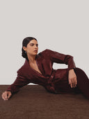 Damian Leather Jacket Burgundy