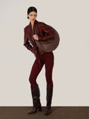 Damian Leather Jacket Burgundy