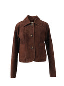 Harper Suede Jacket Brown