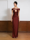 Salome Skirt - Burgundy