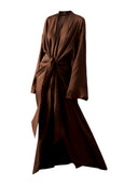 Allana Silk Long Robe Dress