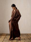 Allana Silk Long Robe Dress