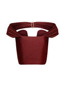 Salome Top - Burgundy