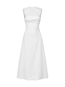 Pleating Shoulder Dress