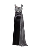 The Metal Plate Sequin Fishtail Dress