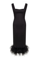Soho Noir Midi Dress