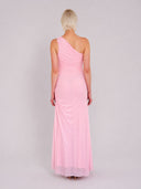 Sari Blush Drape Maxi Dress