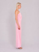 Sari Blush Drape Maxi Dress