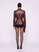 Viora Sculpted Leather Jacket