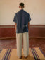 The Knot Theory shirt in blue linen