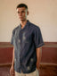 The Knot Theory shirt in blue linen