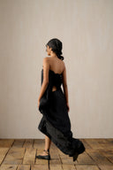 Lila Silk Tie Up Dress