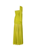Green Draped Dupatta Dress