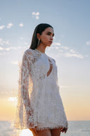 Embroidered Feather Cape