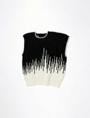 ECG Ikat Wool Vest - Black