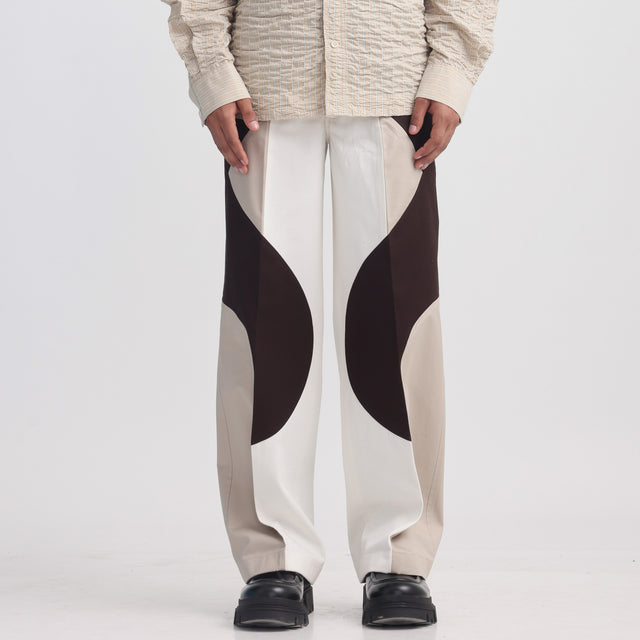 Border Panelled Trousers - BE
