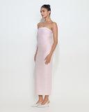 Isabelle Strapless Crystal Mesh Dress