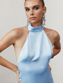 Nazli Ceren Mallory Long Satin