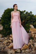 Cascade Pleated Gown