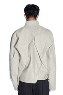 IVY Jacket – Creme Vegan PU Suede Leather