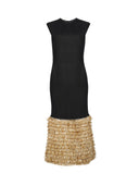 Black Kiran Midi Dress