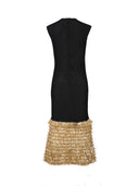 Black Kiran Midi Dress