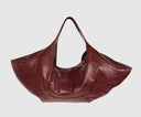 Ophelia Oversized Leather Bag Burgundy