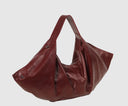 Ophelia Oversized Leather Bag Burgundy