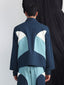 Border Panelled Jacket - Teal