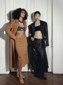 Harlow Leather Black Pants