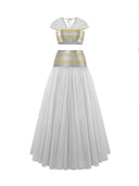 Zari Striped Metallic Ensemble