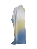 Off-Shoulder Gradient Satin Dress