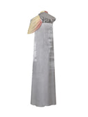 Metallic Plate Draped Kaftan