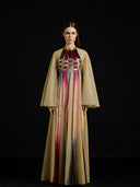 Interwoven Gradient Tulle Kaftan Dress
