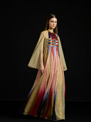 Interwoven Gradient Tulle Kaftan Dress