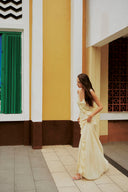 Butter Ruffle Slip Maxi Dress