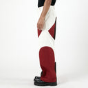 Border Panelled Trousers - Red