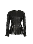 Attalea Leather Jacket Black