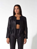 Ayla Leather Jacket Black