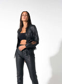 Ayla Leather Jacket Black