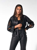 Ayla Leather Jacket Black