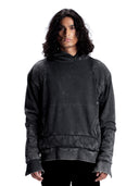 Beehive Hoodie – Black Washed Effect