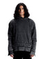 Beehive Hoodie – Black Washed Effect