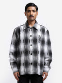 Medullary Ombre Checks Shirt- Black