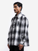 Medullary Ombre Checks Shirt- Black