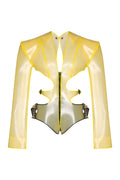 Yellow Rubber Leotard Jacket - The Silk Road 