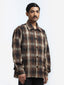 Medullary Ombre Checks Shirt- Brown